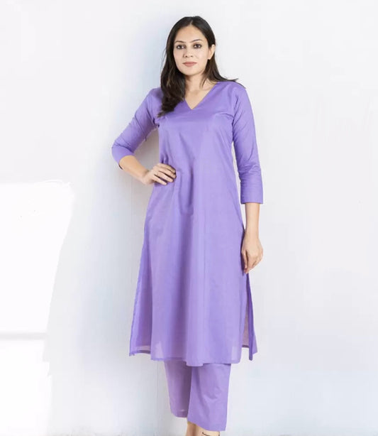 PURPLE COLOUR KURTI